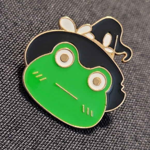 Frog Witch Enamel Pin - Picture 3 of 9